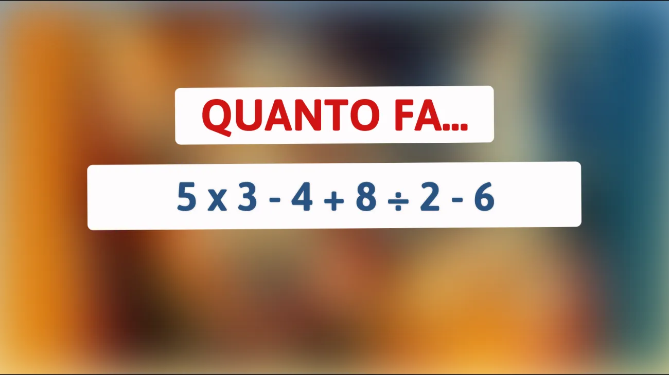 \"Ecco l'indovinello matematico che solo i geni riescono a risolvere: sei tra loro?\""
