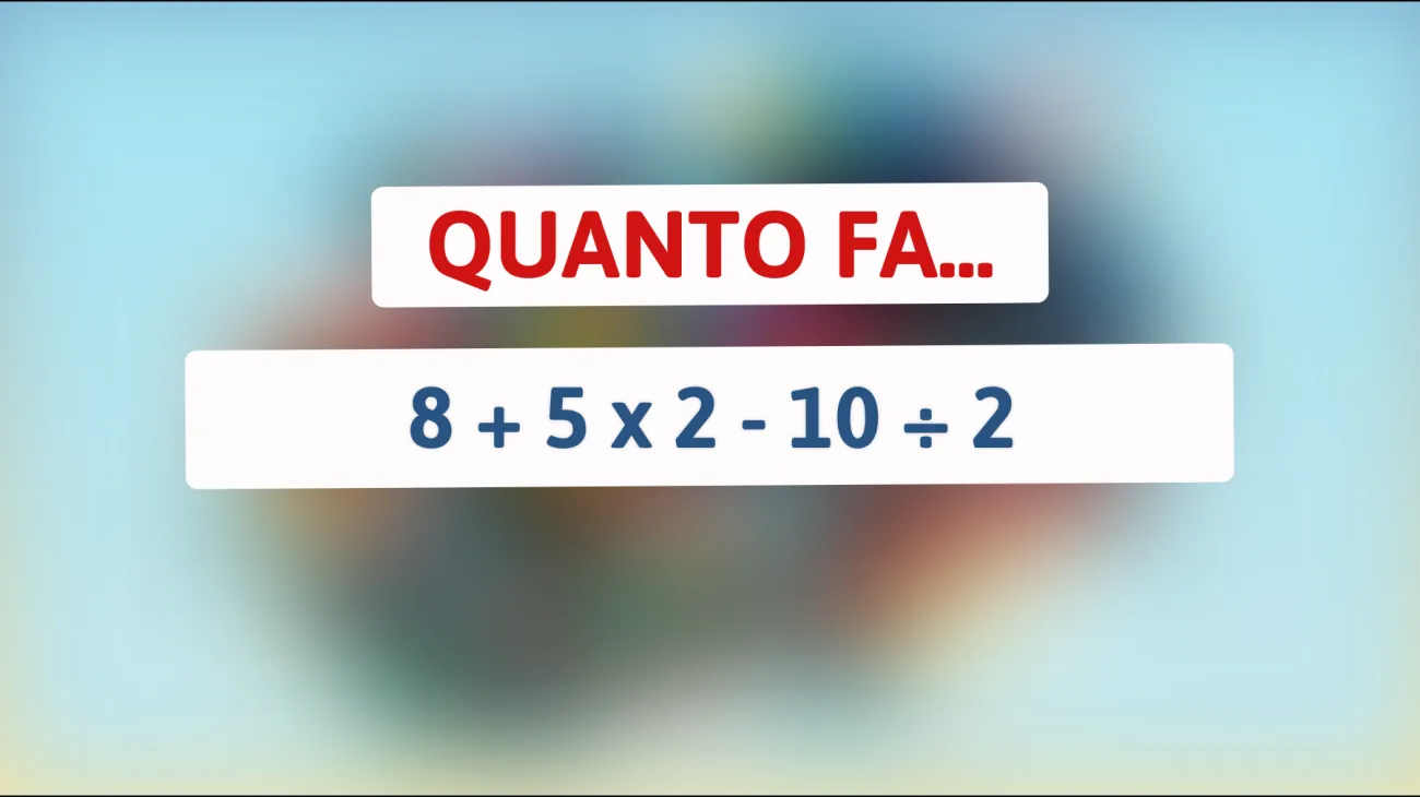 \"La sfida matematica che solo i veri geni possono risolvere: riesci a svelare il risultato?\""