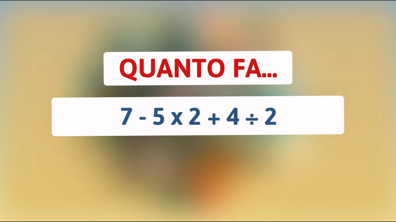 \"Solo i veri geni riescono a risolvere questo semplice calcolo: sei tra loro?\""