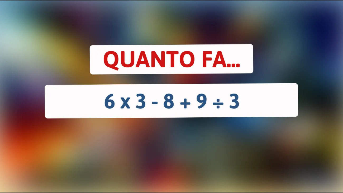 Questo indovinello matematico sta mandando in tilt tutti! Sei abbastanza geniale da risolverlo?"