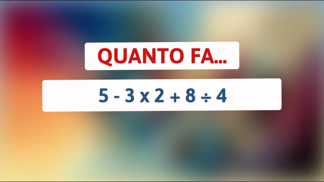 Riesci a risolvere questa sfida matematica che solo i geni possono superare? Scopri se sei tra i pochi!"