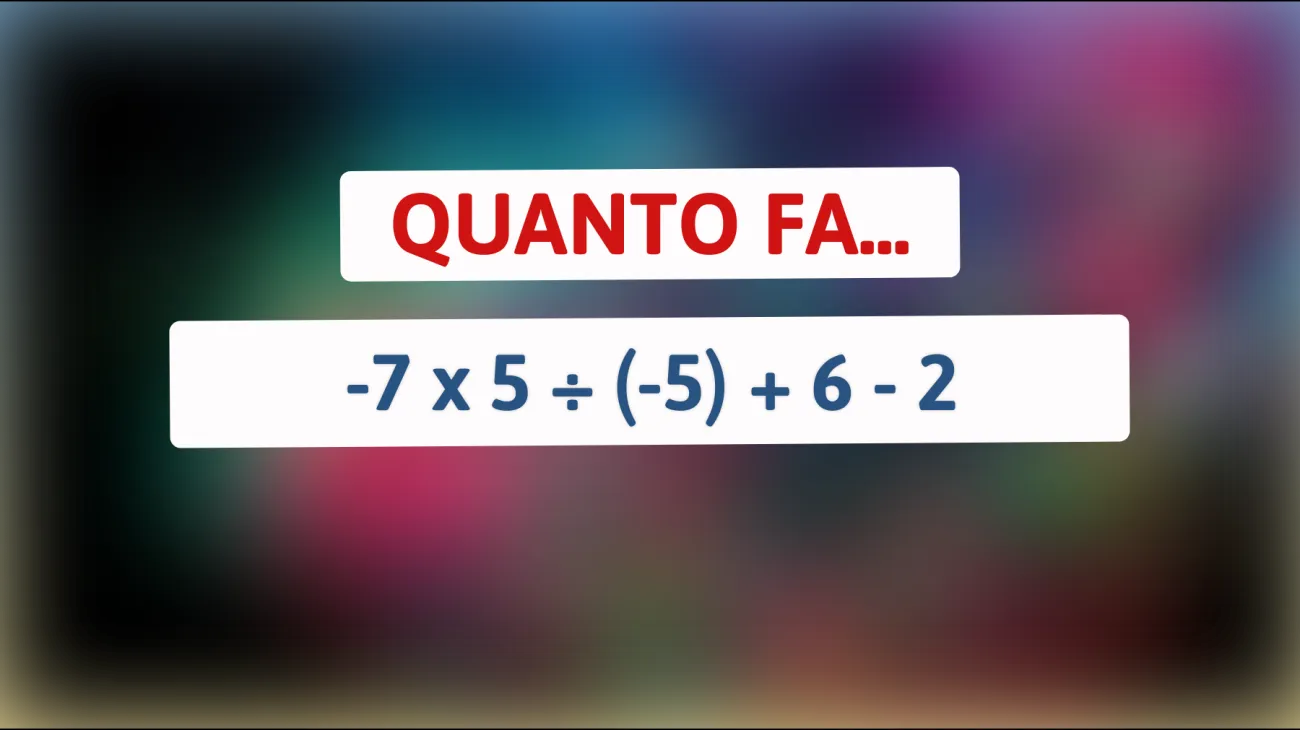 Scopri se sei un vero genio risolvendo questo enigma matematico! Solo i più intelligenti conoscono la risposta!"
