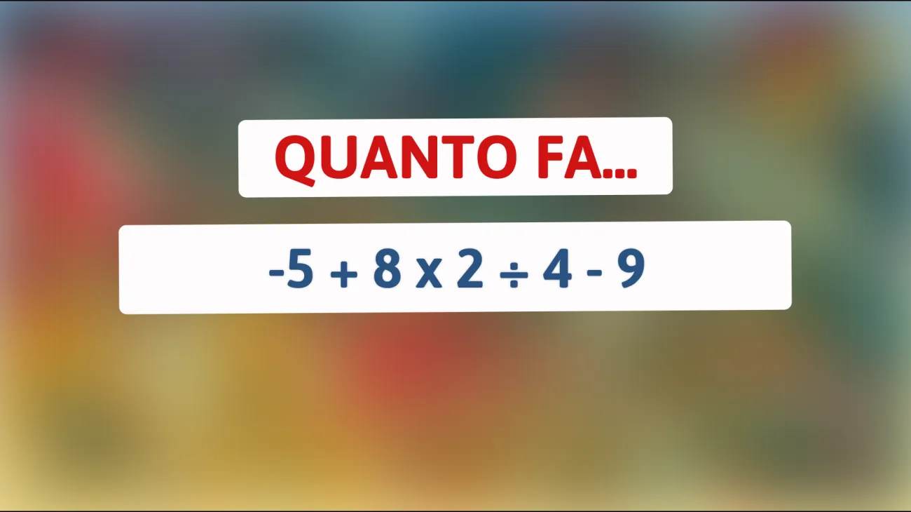 Se risolvi questo indovinello matematico entro 30 secondi, sei tra l'1% delle persone più intelligenti! Ci riesci?"