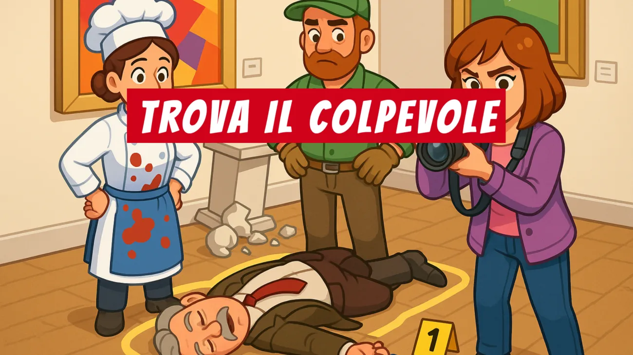 Solo i veri geni risolvono questo indovinello da detective: riesci a trovare il colpevole nella Galleria d’Arte? Sfida la tua mente!"