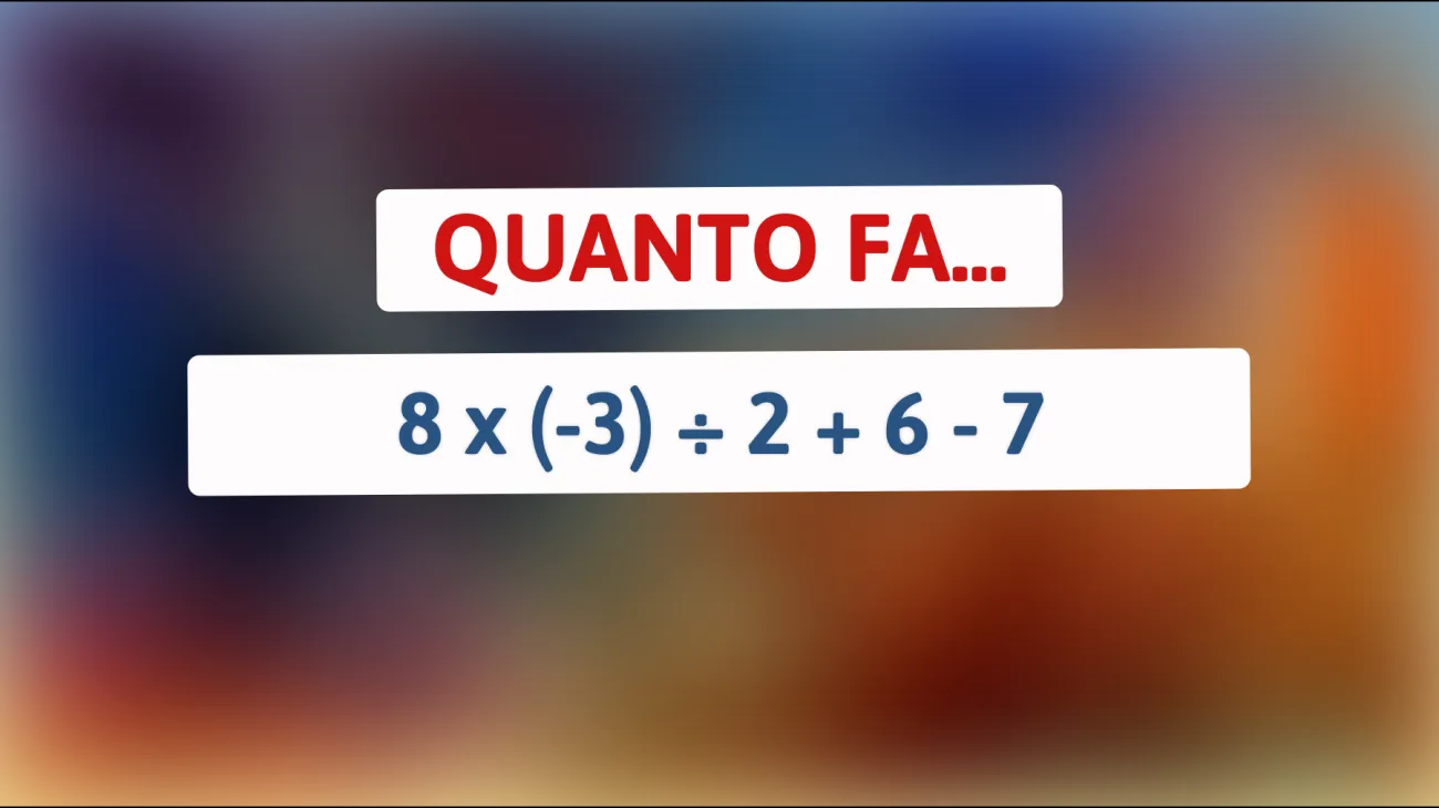 Solo il 1% delle persone riesce a risolvere questo semplice indovinello matematico! Sei abbastanza intelligente? Scoprilo ora!"