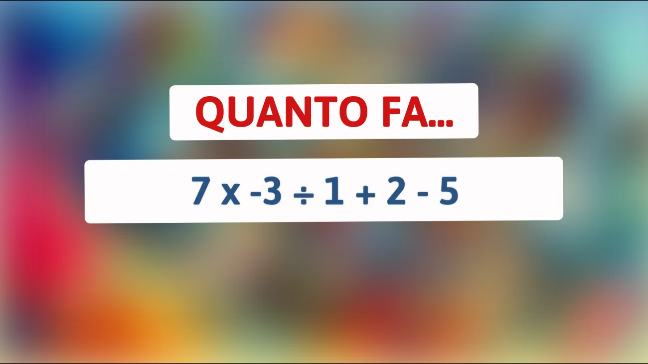 Solo il 2% degli utenti riesce a risolvere questo semplice calcolo matematico! Sei tra i geni che sapranno rispondere?"