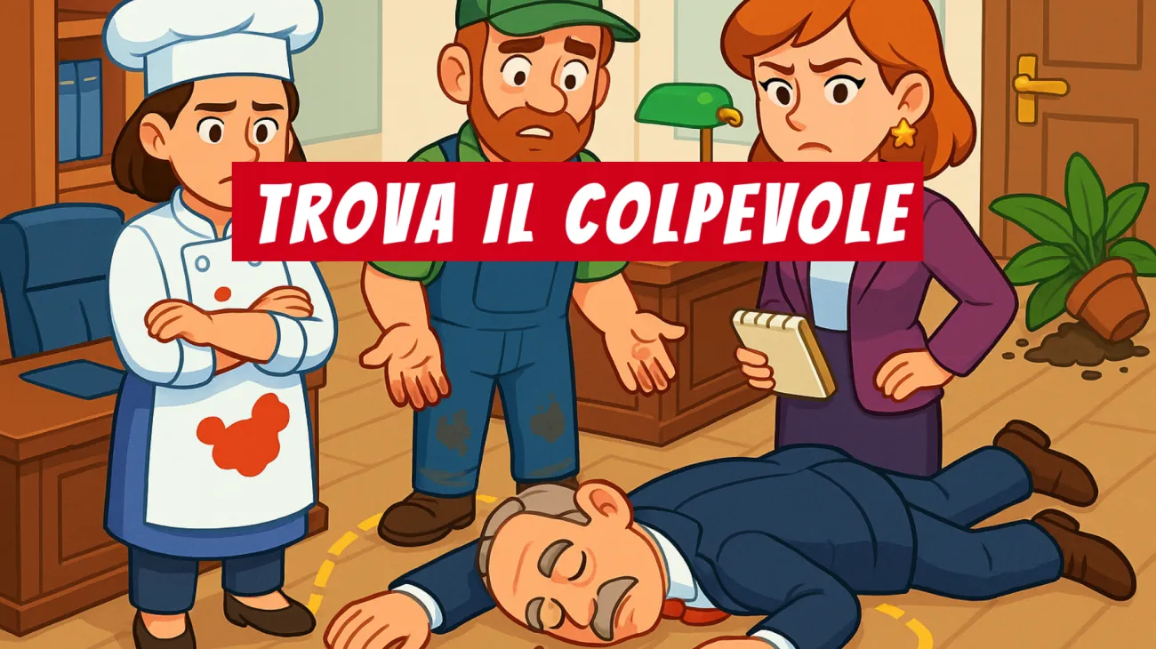 Solo le menti più geniali riusciranno a risolvere questo mistero: riesci a scoprire chi è il colpevole grazie all’orecchino dorato? Sfida te stesso!"